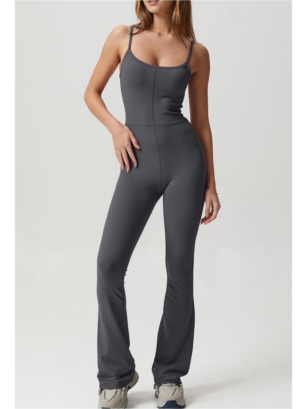 Dark Gray Adjustable Spaghetti-Strap Jumpsuit BRAND NEW WITH TAG